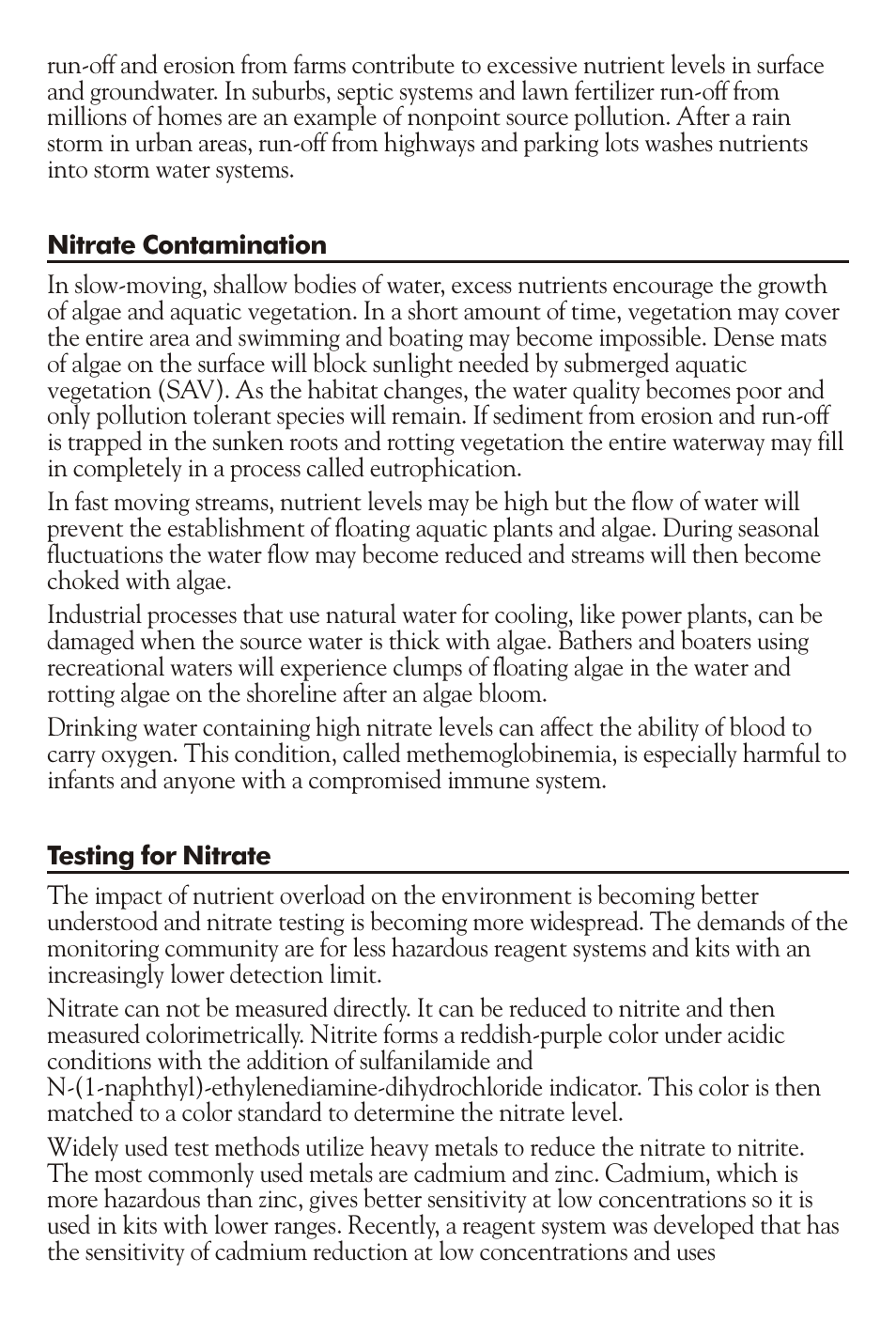 LaMotte Nitrate-Nitrogen Enzyme Reduction Test Kit User Manual | Page 2 / 4