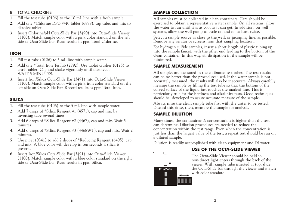 LaMotte P1D FIELD User Manual | Page 3 / 4