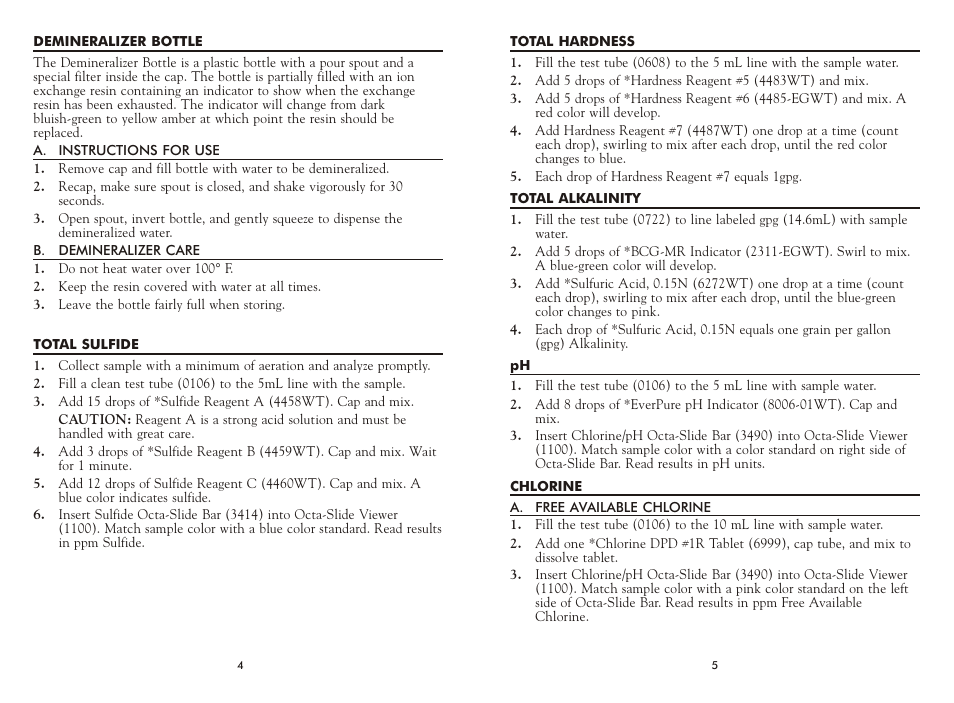LaMotte P1D FIELD User Manual | Page 4 / 4