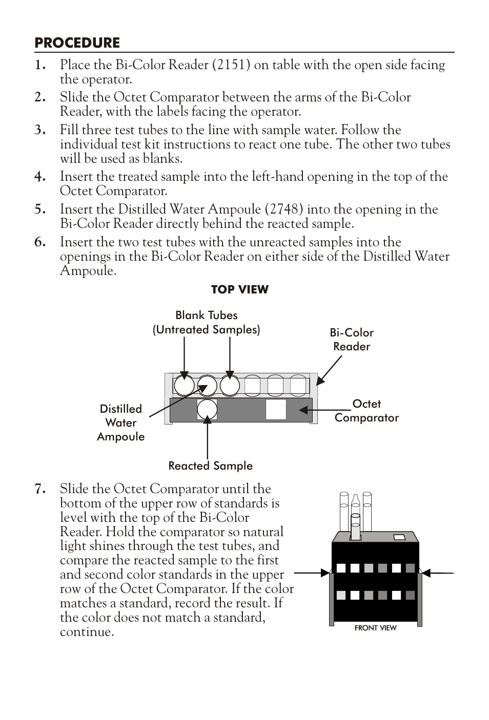 LaMotte OCTET COMPARATOR & BI-COLOR READER User Manual | Page 2 / 4