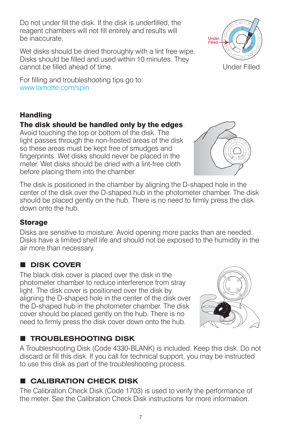 LaMotte Mobile WaterLink Spin Photometer User Manual | Page 7 / 16