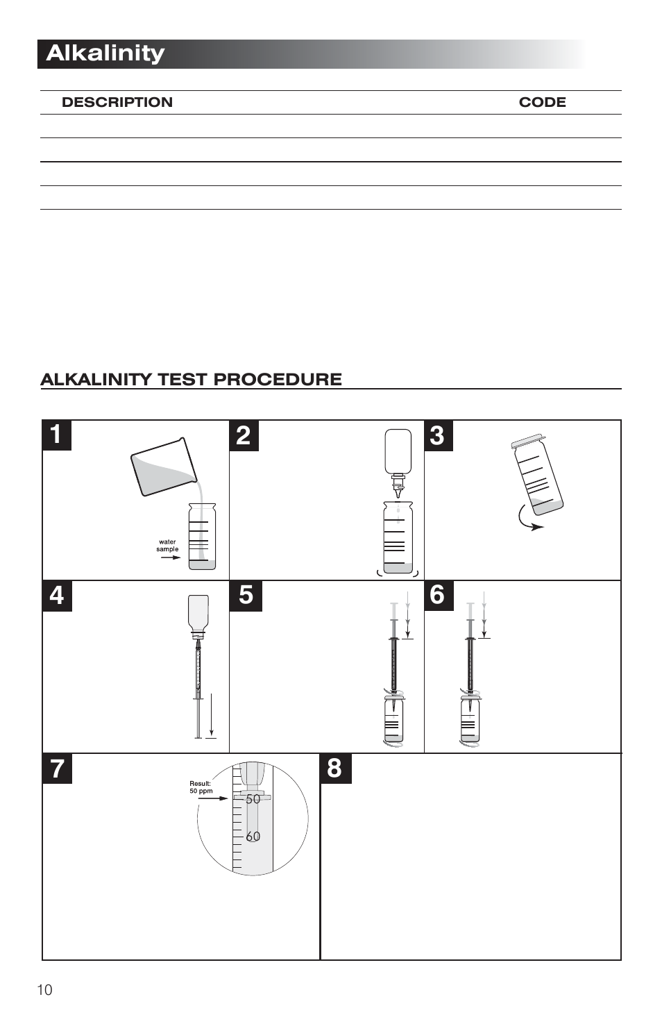 Alkalinity | LaMotte Fresh Water Aquaculture User Manual | Page 10 / 28