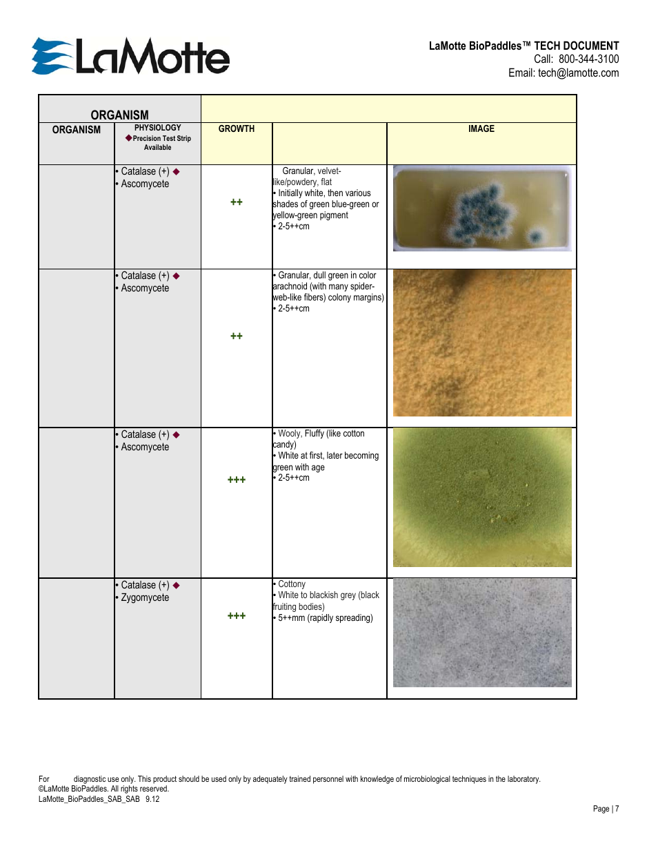 LaMotte SAB/SAB User Manual | Page 7 / 10