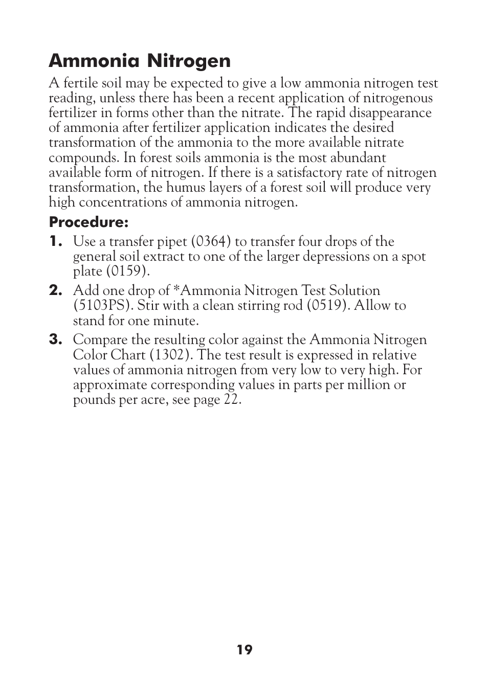 Ammonia nitrogen | LaMotte STH Series User Manual | Page 21 / 29