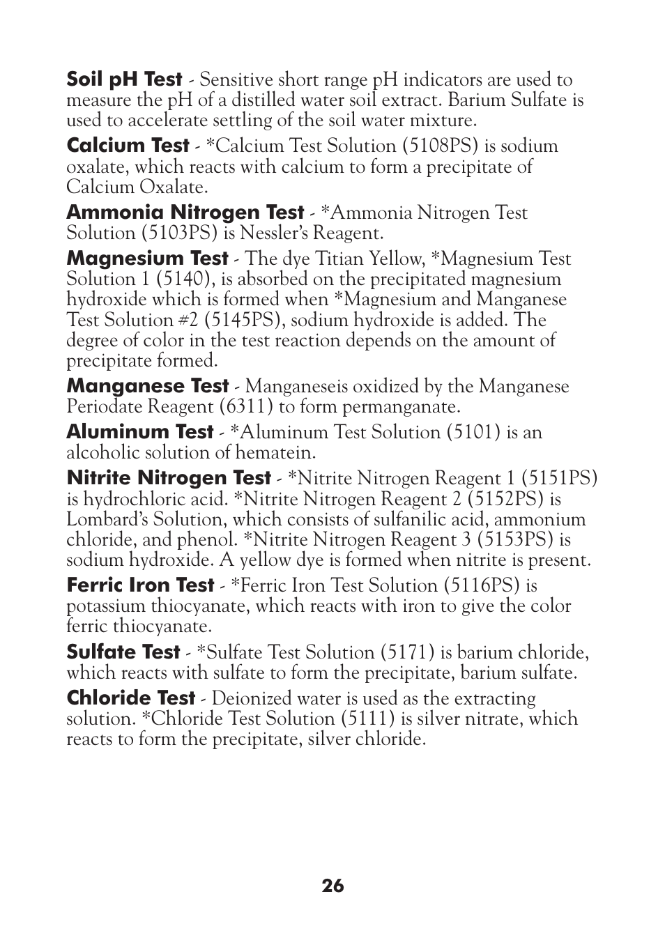 LaMotte STH Series User Manual | Page 28 / 29
