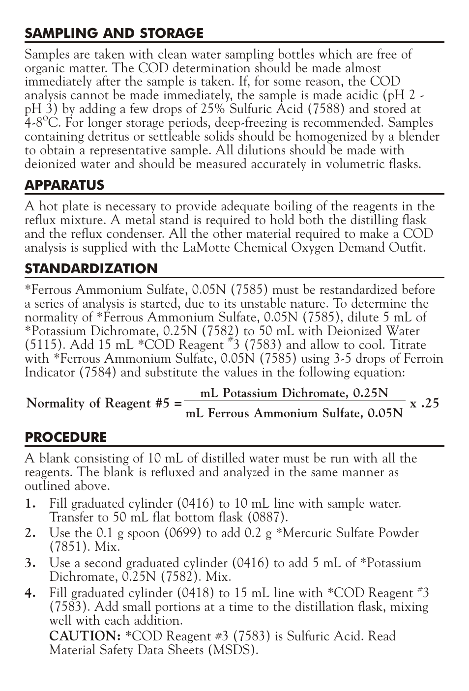 LaMotte CHEMICAL OXYGEN DEMAND AB-COD User Manual | Page 2 / 4