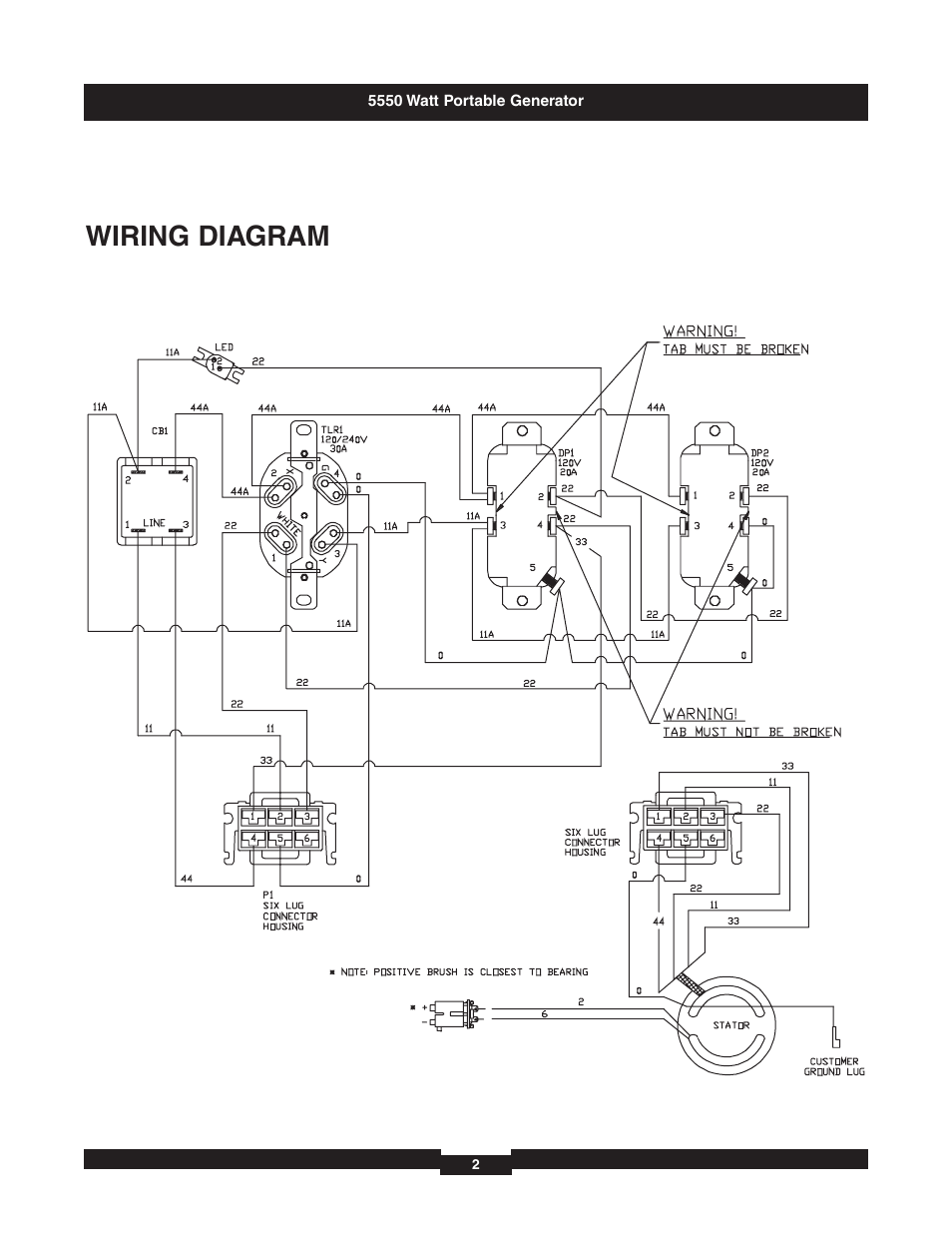 Wiring diagram | Briggs & Stratton 030325 User Manual | Page 3 / 3