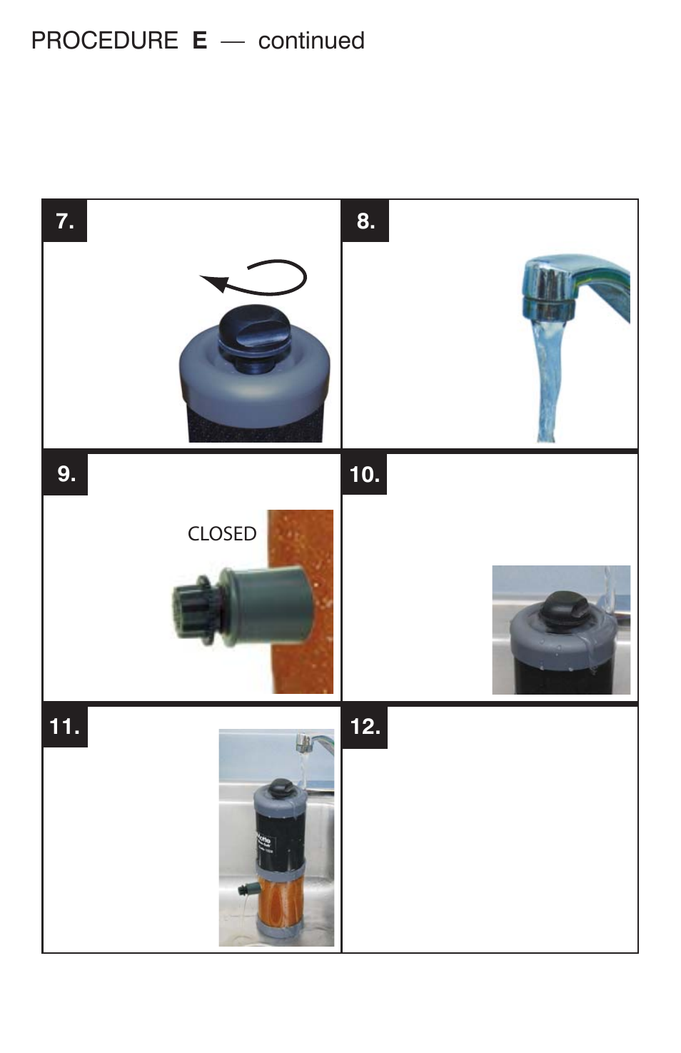 Procedure e — continued | LaMotte DirectFlo DuoSoft 1028 User Manual | Page 11 / 12