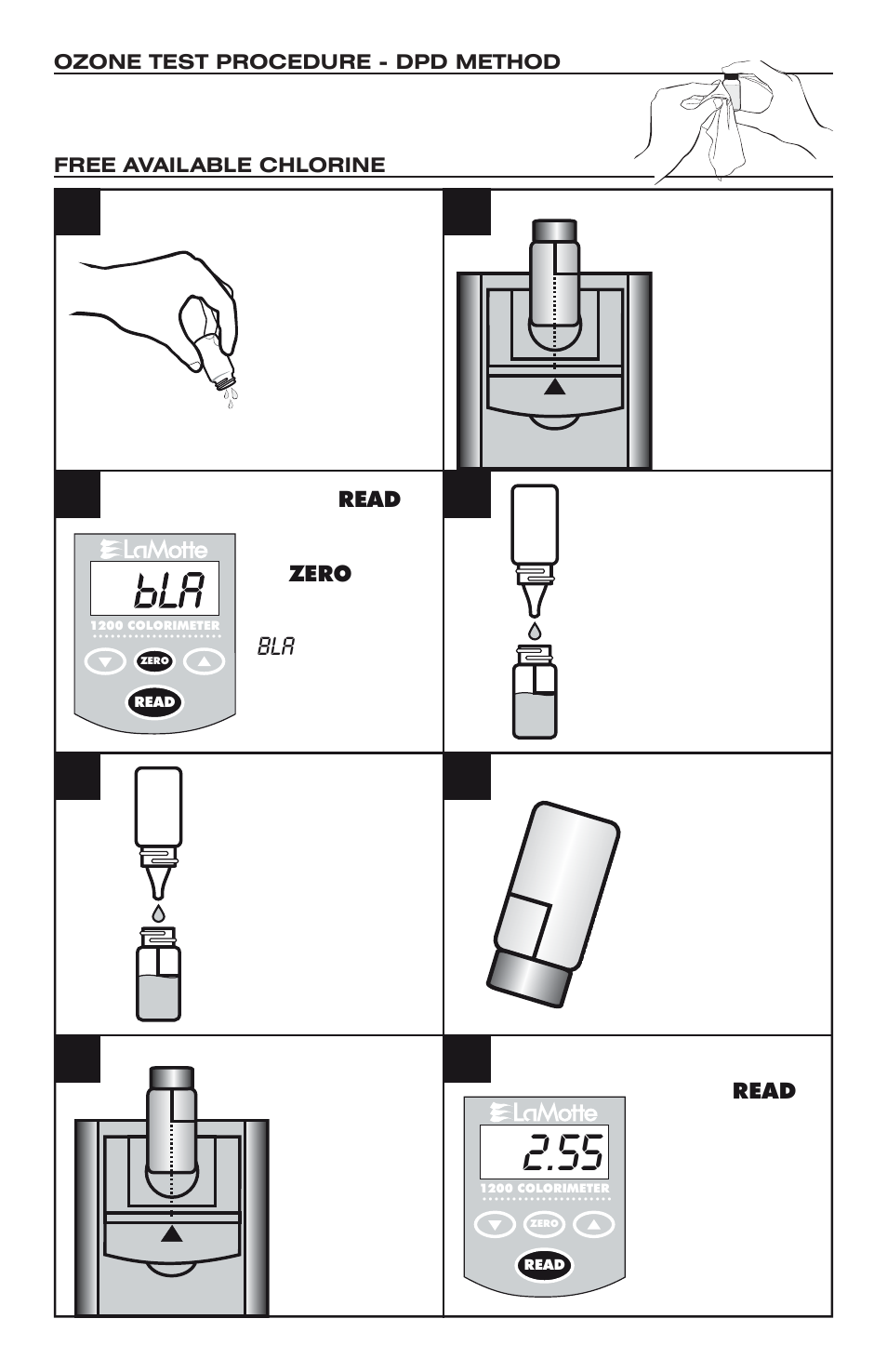 LaMotte OZONE - DPD LIQUID User Manual | Page 2 / 4