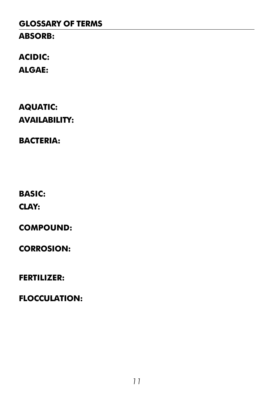 LaMotte Water & Soil pH User Manual | Page 11 / 14