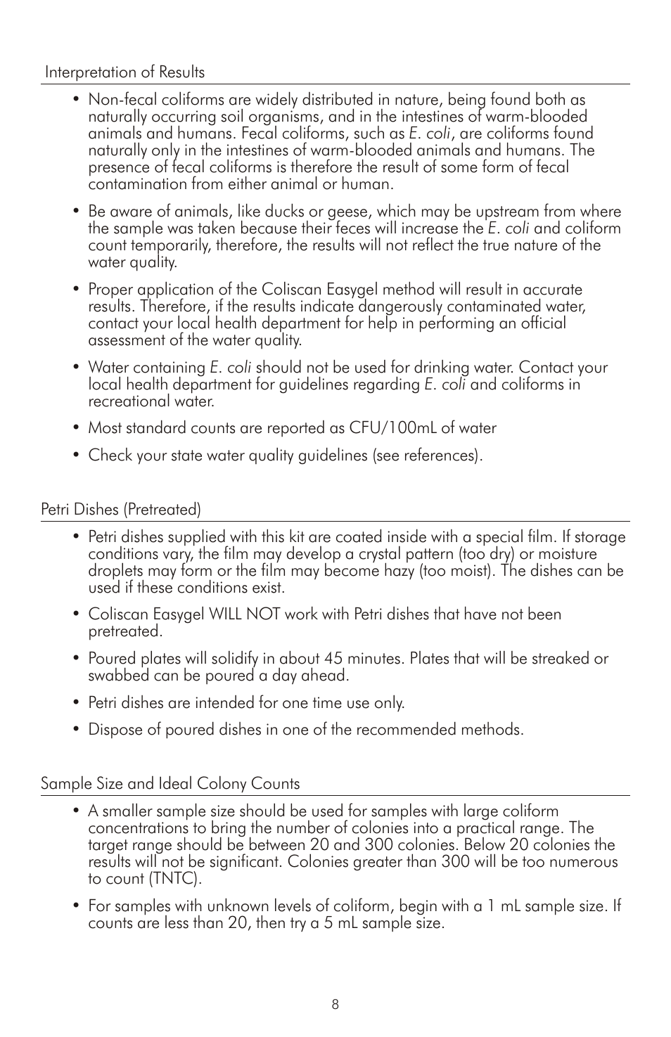 LaMotte EZ 3-0034 User Manual | Page 8 / 12