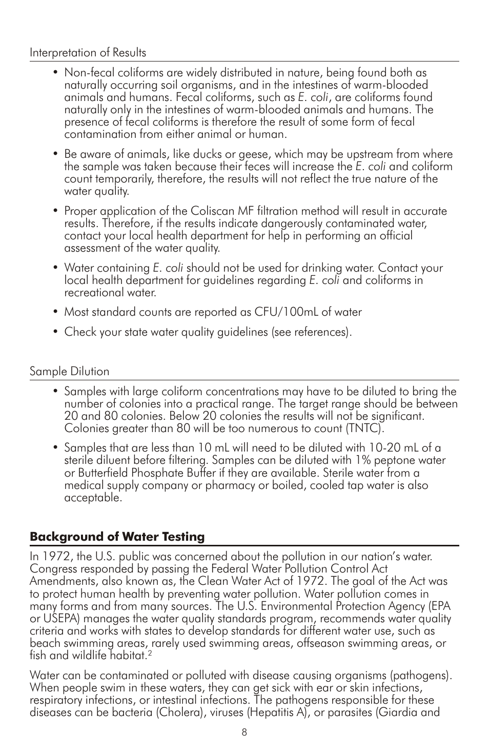 LaMotte MF 3-0035 User Manual | Page 8 / 12