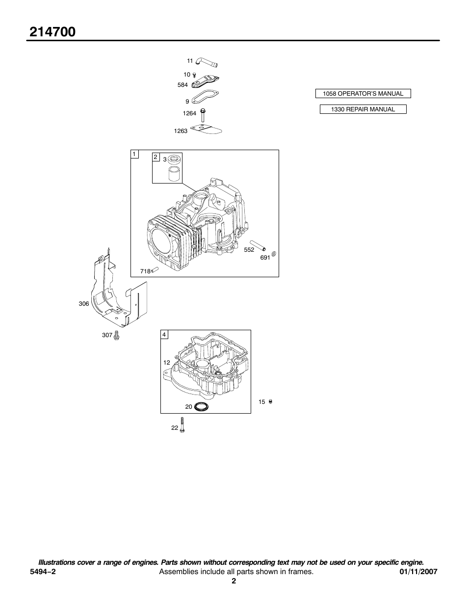 Briggs & Stratton 214700 User Manual | Page 2 / 14