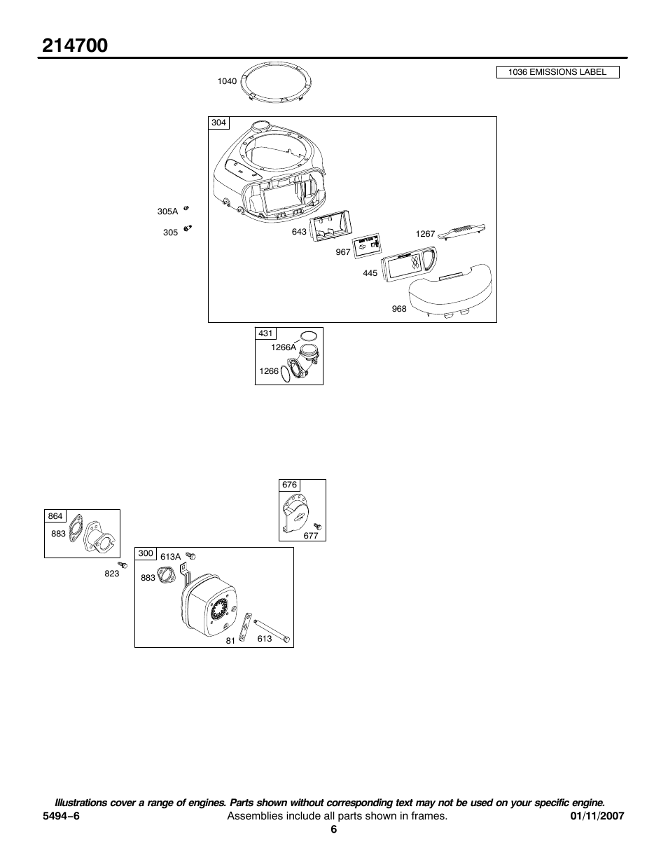Briggs & Stratton 214700 User Manual | Page 6 / 14