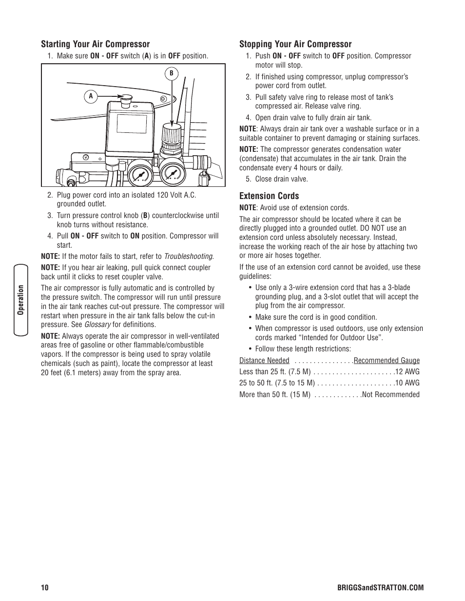 Briggs & Stratton Proseries User Manual | Page 10 / 60