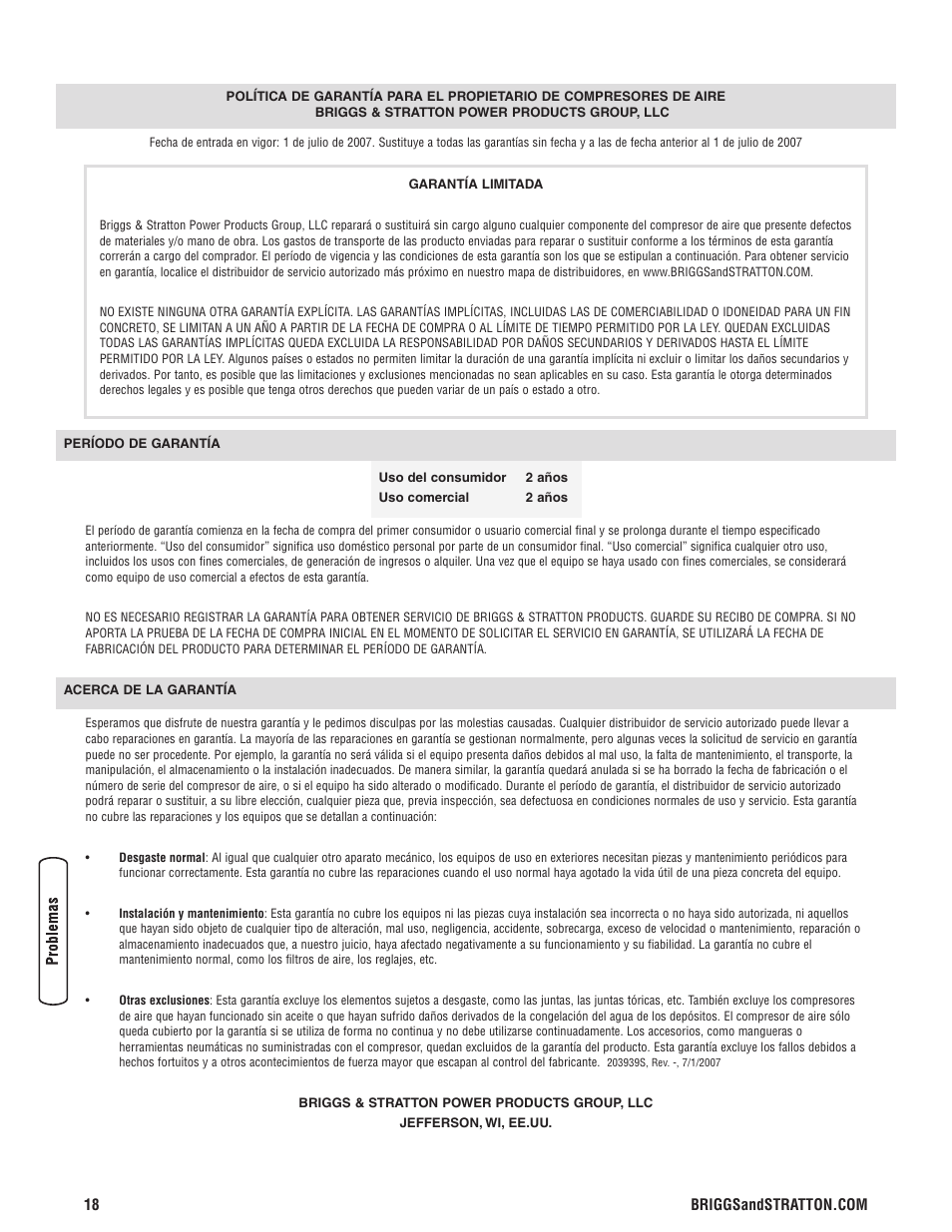 Briggs & Stratton Proseries User Manual | Page 38 / 60