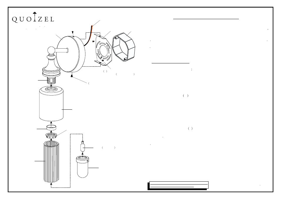 Quoizel QI8604C Quinton User Manual | 1 page