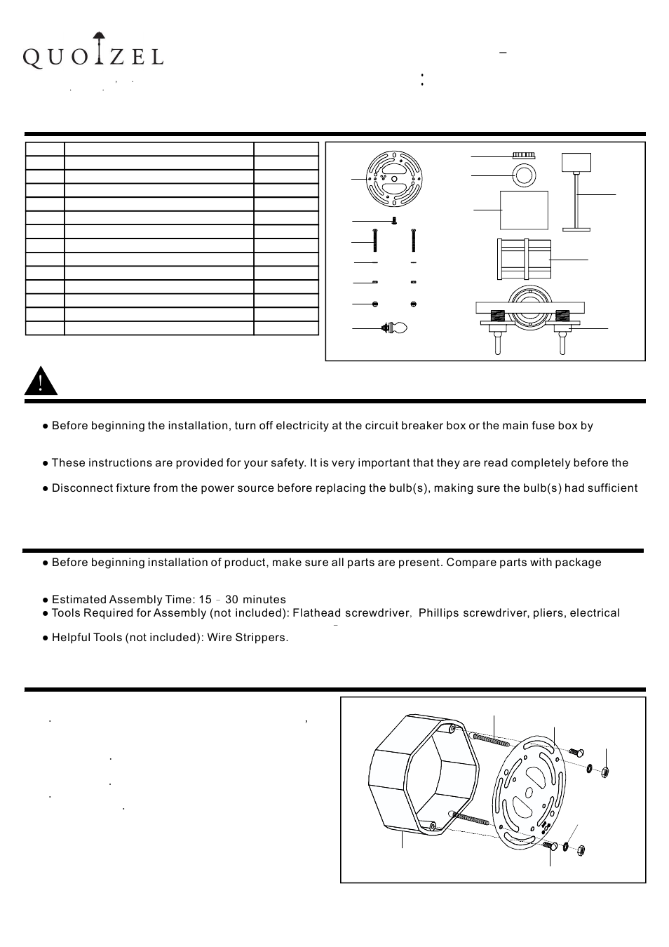 Quoizel TB8602C Tranquil Bay User Manual | 2 pages