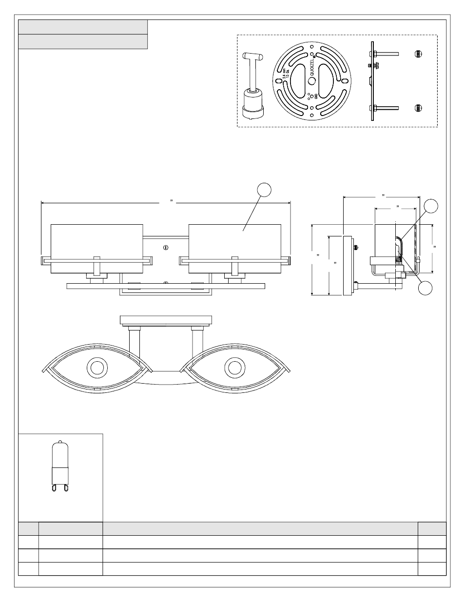 Quoizel NN8602BN Nolan User Manual | Page 2 / 5