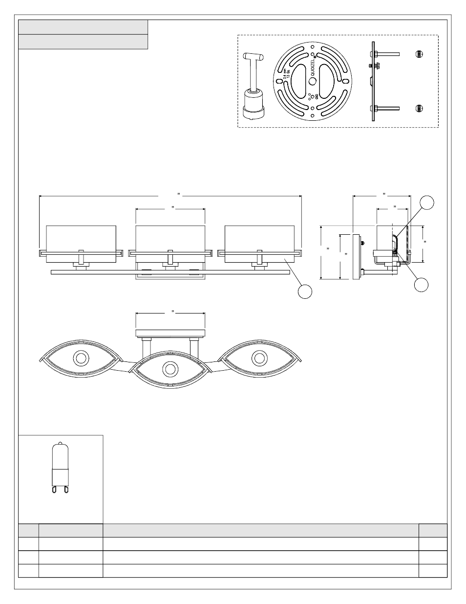 Quoizel NN8603BN Nolan User Manual | Page 2 / 5
