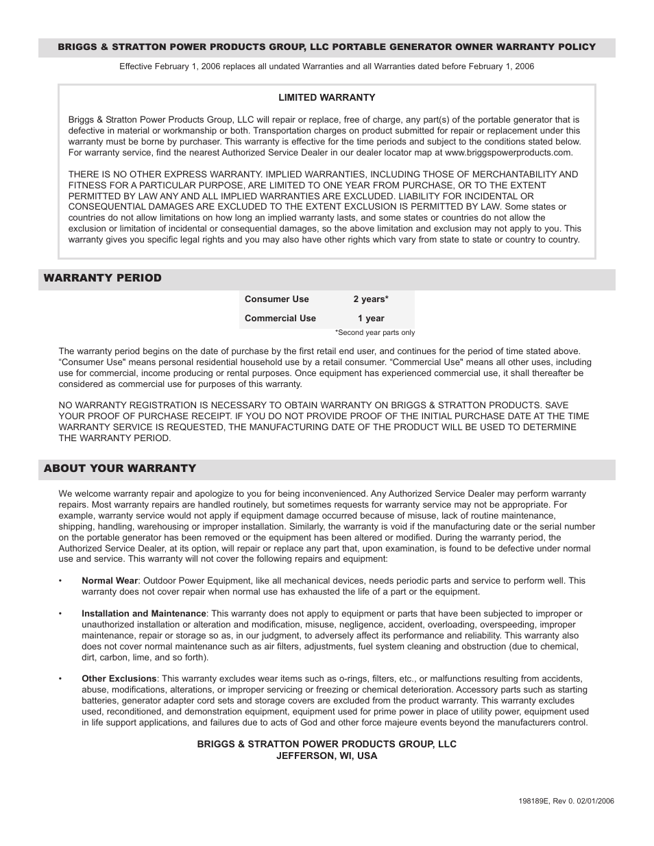 Briggs & Stratton Elite 030208 User Manual | Page 17 / 32