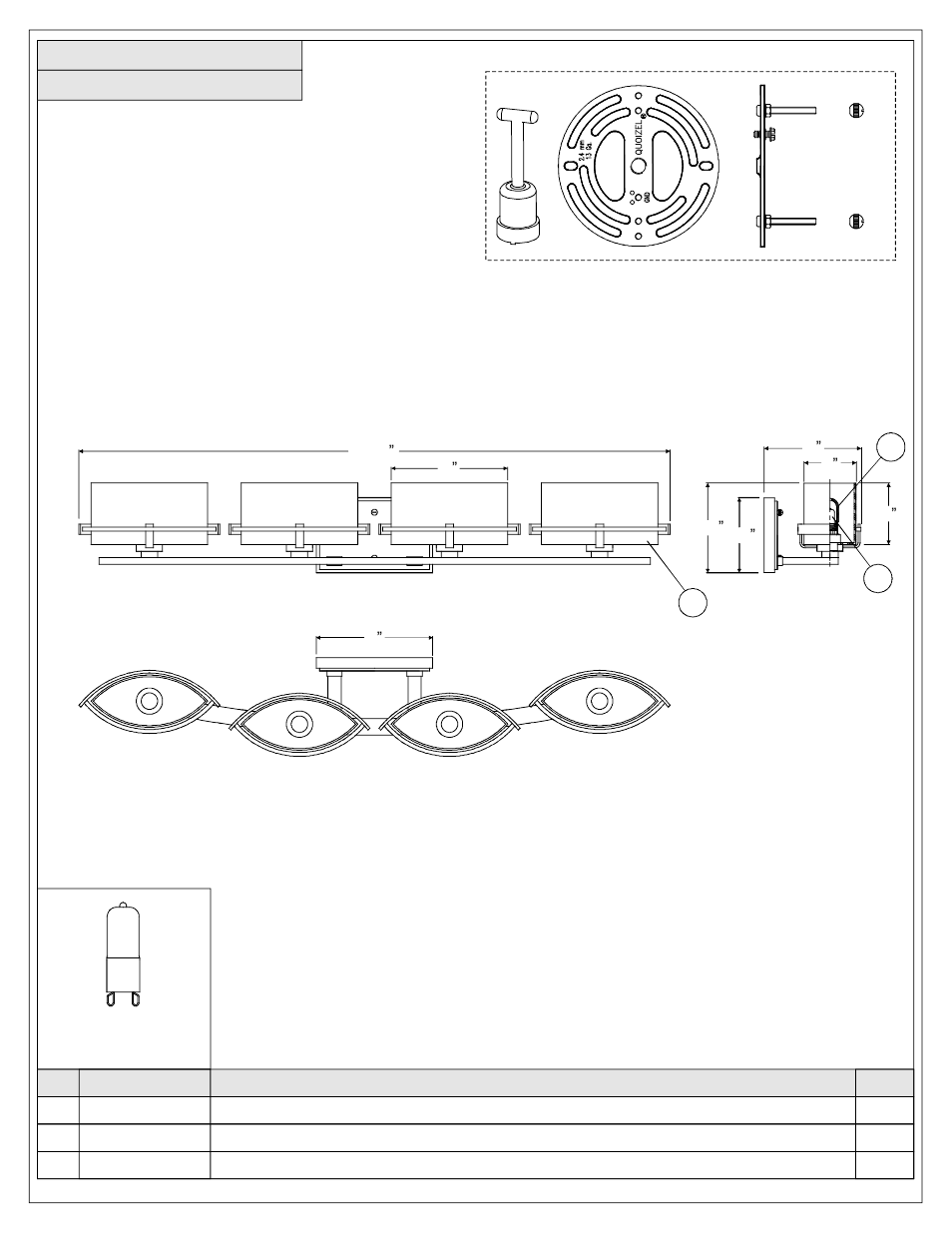 Quoizel NN8604BN Nolan User Manual | Page 2 / 5