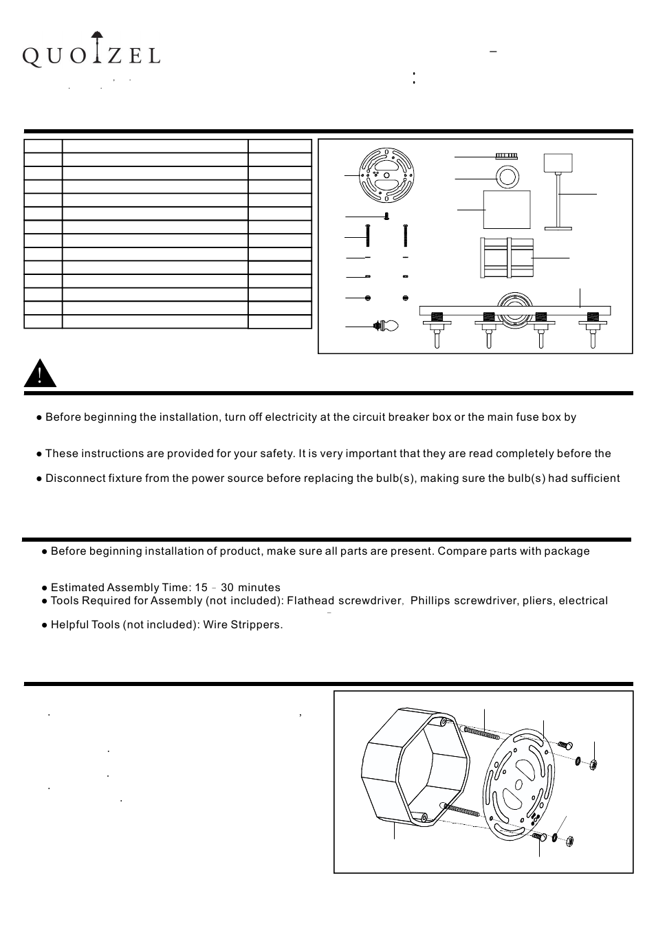 Quoizel TB8604C Tranquil Bay User Manual | 2 pages