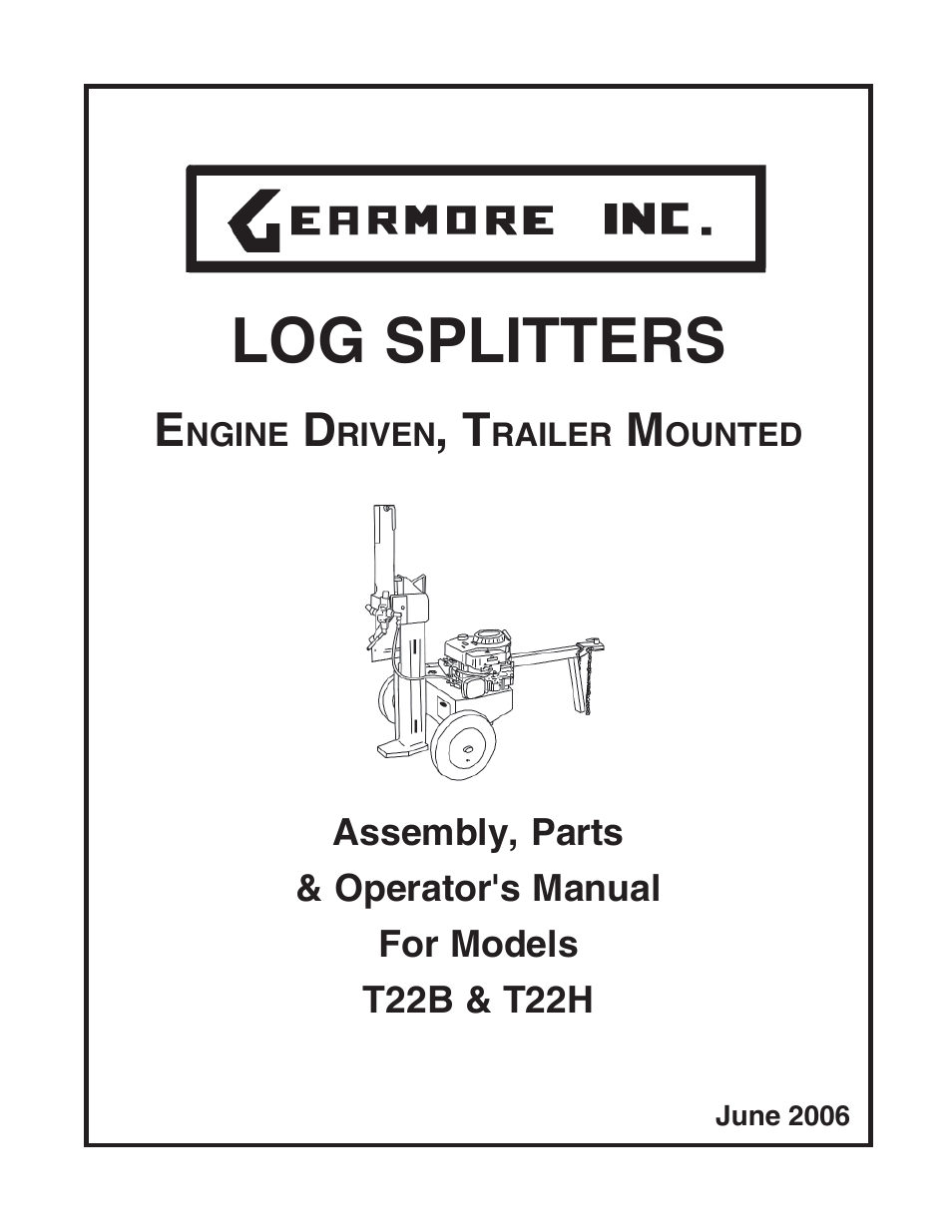 Briggs & Stratton T22B & T22H User Manual | 20 pages