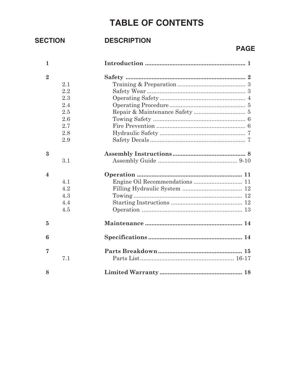 Briggs & Stratton T22B & T22H User Manual | Page 2 / 20
