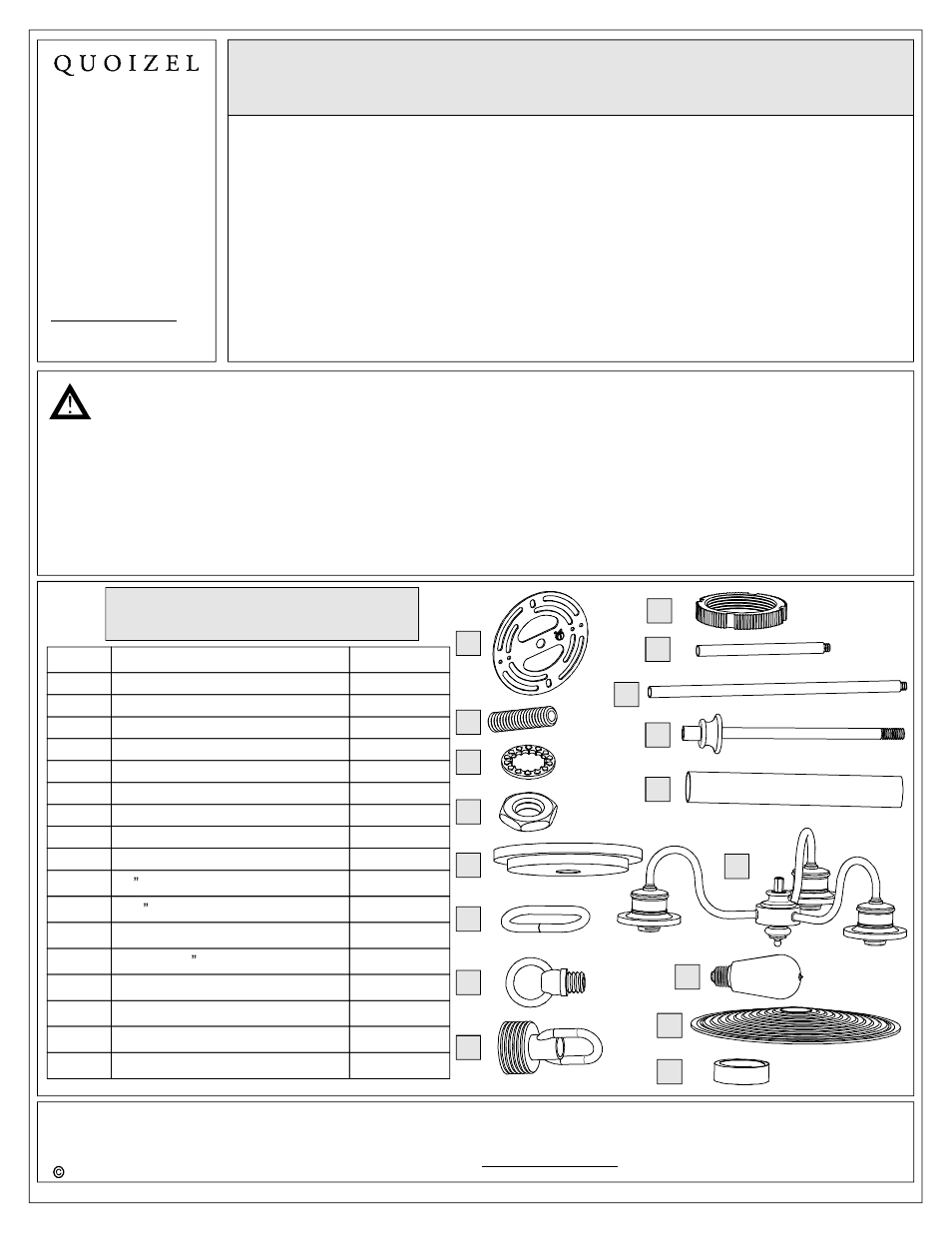 Quoizel ADM5103AN Admiral User Manual | 6 pages