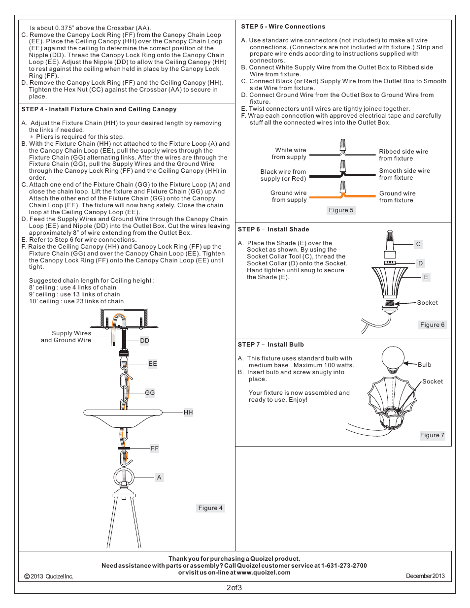 Quoizel ALZ5005PN Aliza User Manual | Page 2 / 3