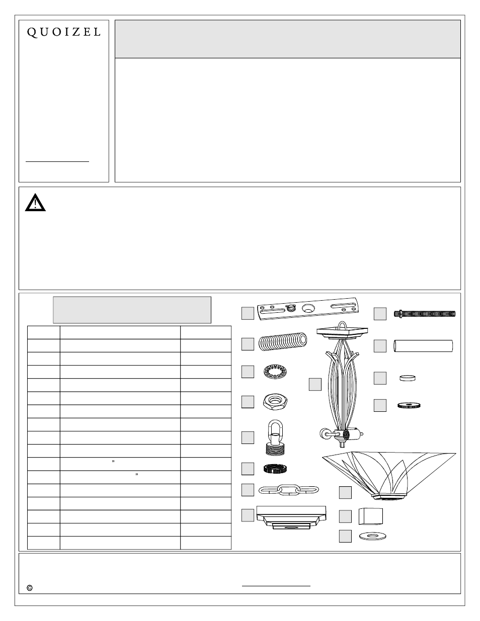 Quoizel TFAS2817VA Asheville User Manual | 7 pages