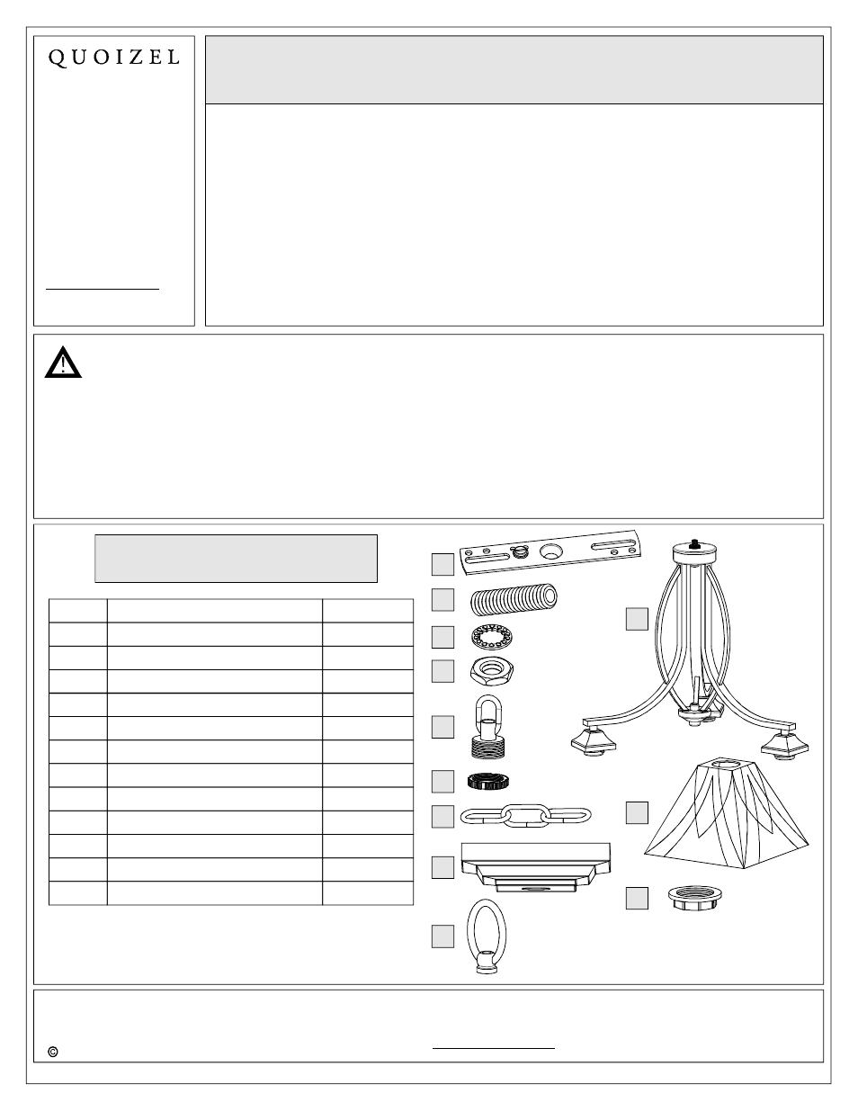 Quoizel TFAS5003VA Asheville User Manual | 7 pages