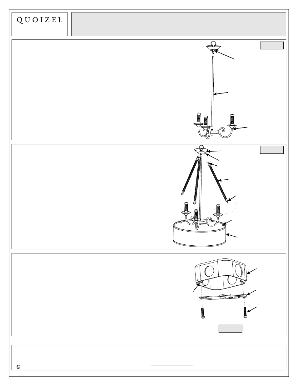 Quoizel BDR2820IB Bandelier User Manual | Page 3 / 6