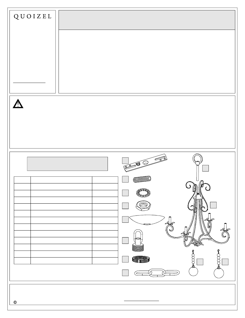 Quoizel CPN5004EG Capulin User Manual | 7 pages