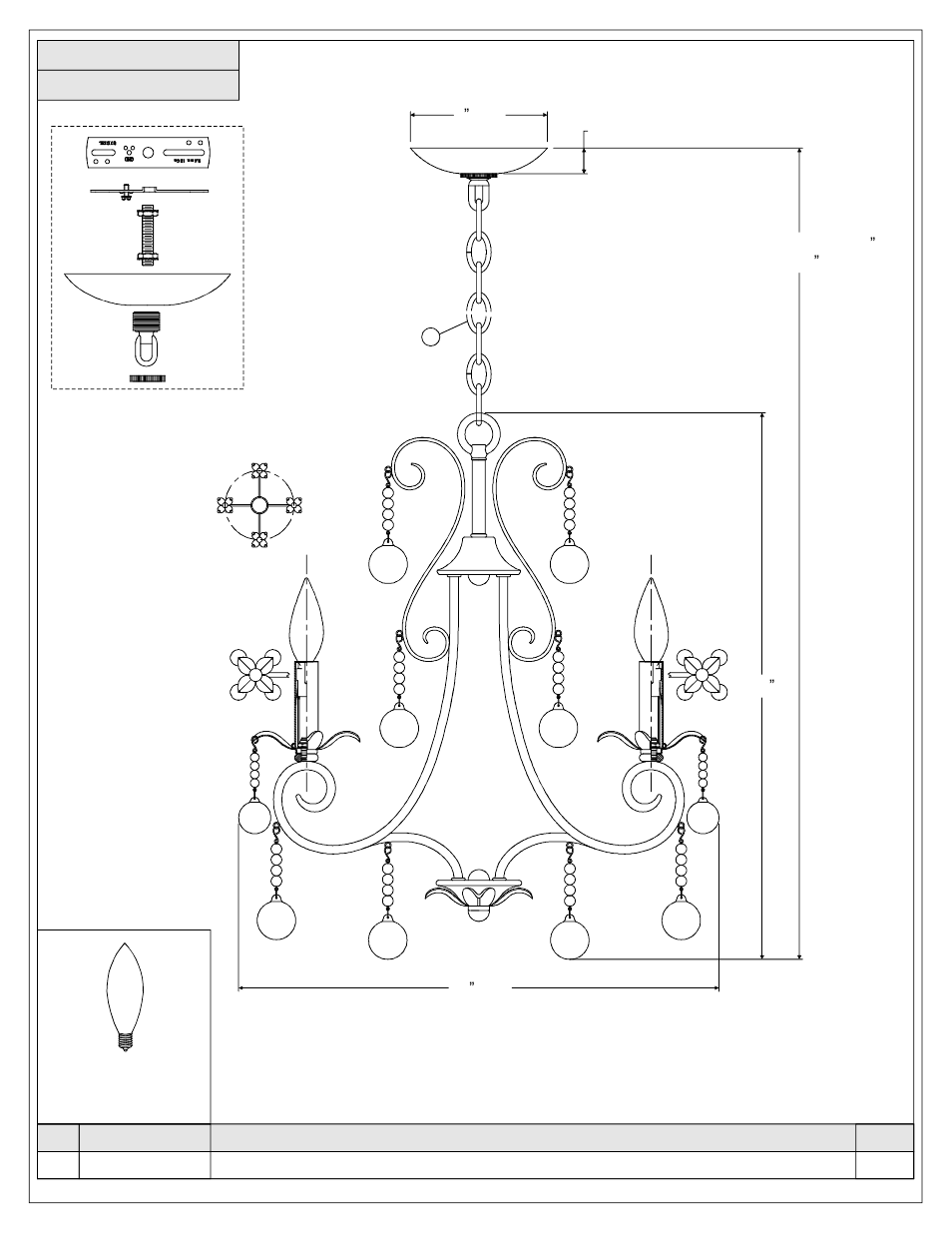 Quoizel CPN5004EG Capulin User Manual | Page 2 / 7