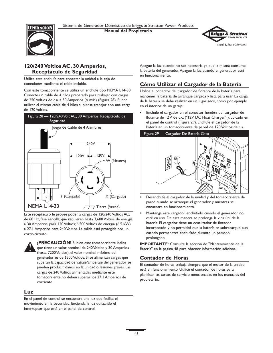 Briggs & Stratton Home Generator System User Manual | Page 43 / 68