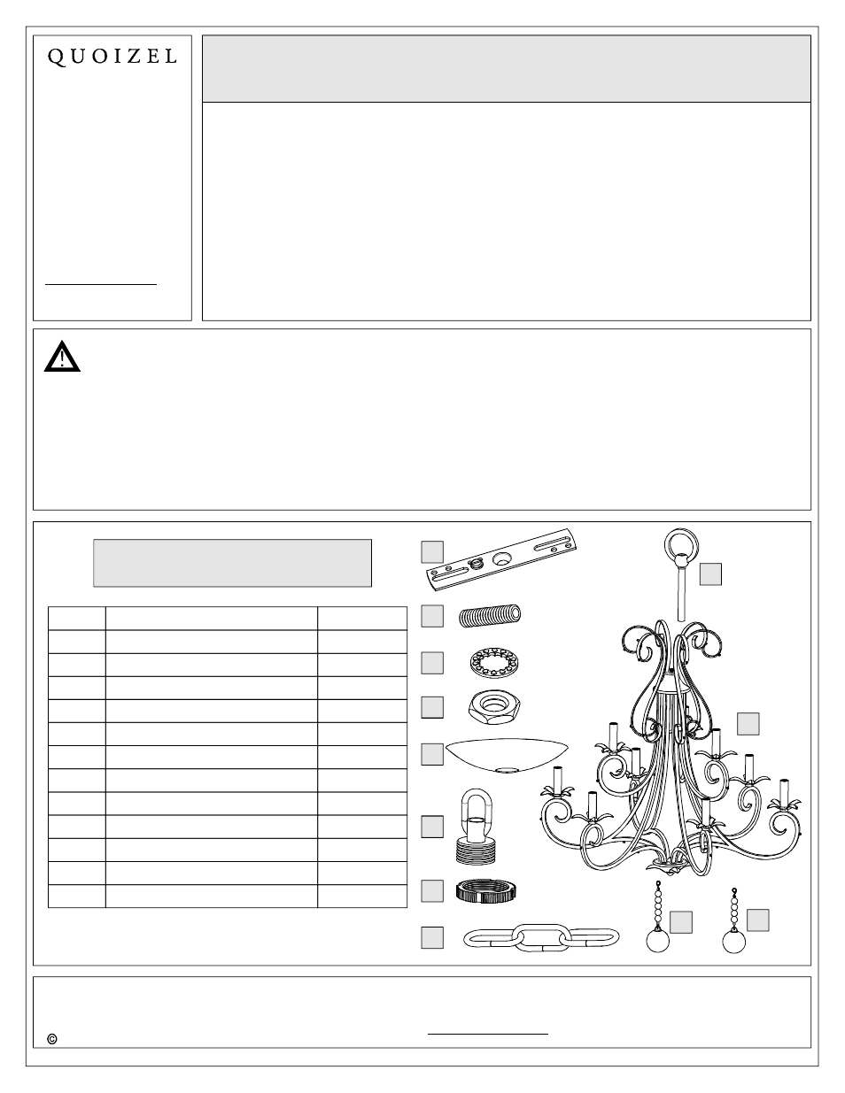 Quoizel CPN5009EG Capulin User Manual | 7 pages