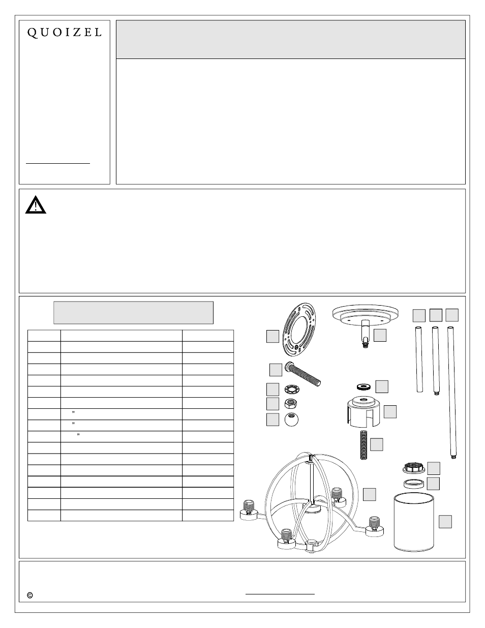 Quoizel CLT5004BN Celestial User Manual | 6 pages