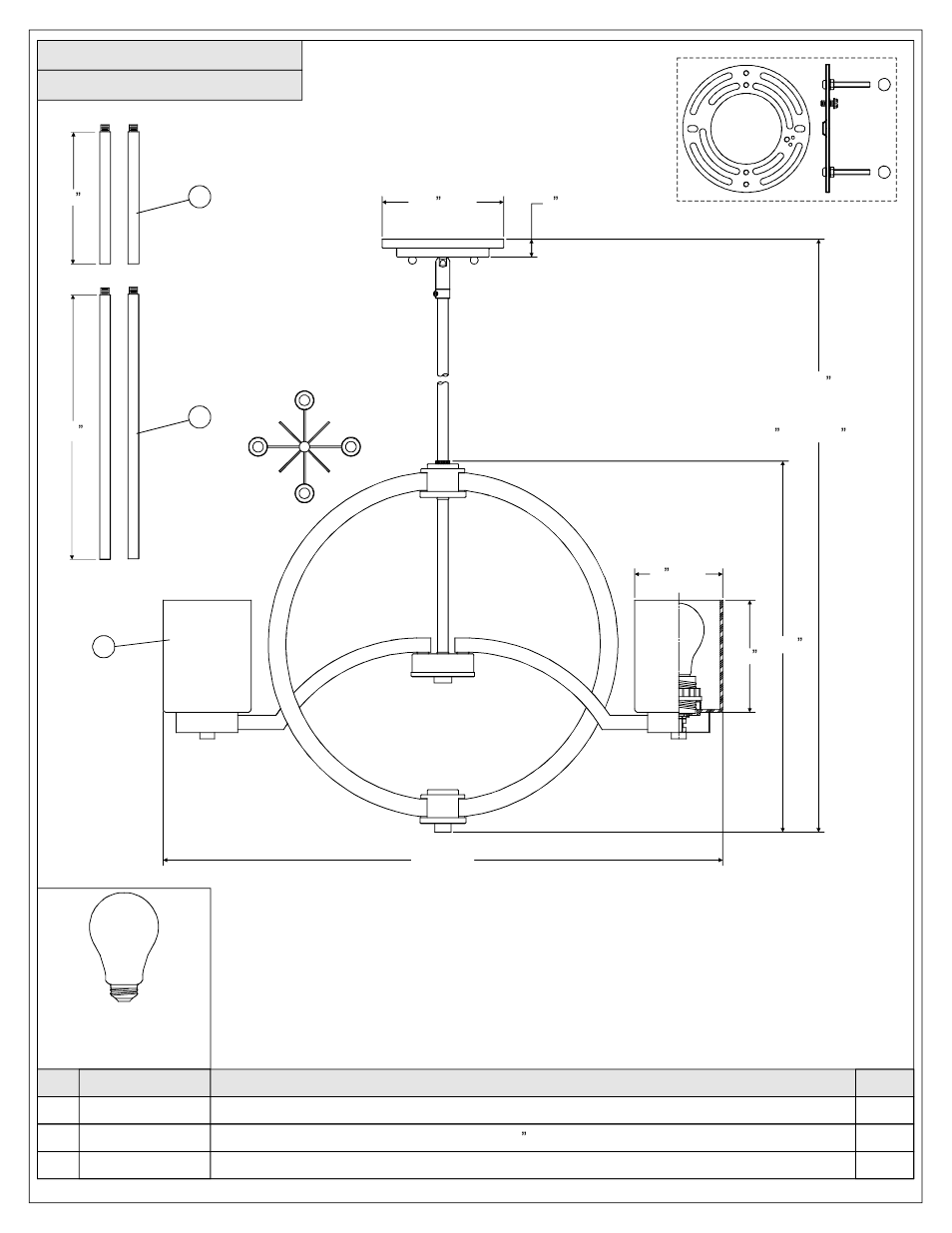 Quoizel CLT5004BN Celestial User Manual | Page 2 / 6