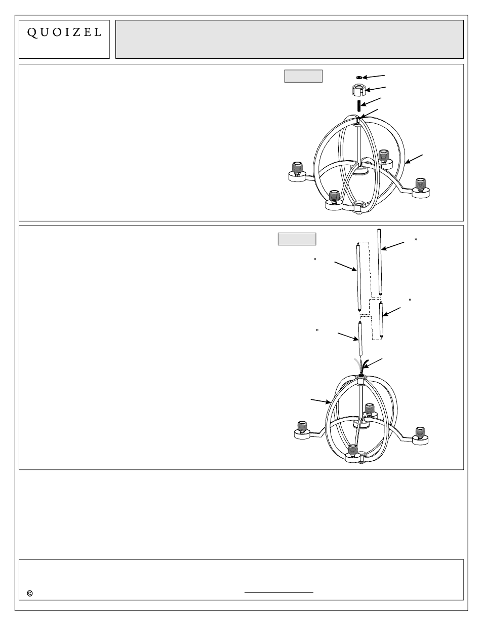 Quoizel CLT5004BN Celestial User Manual | Page 3 / 6