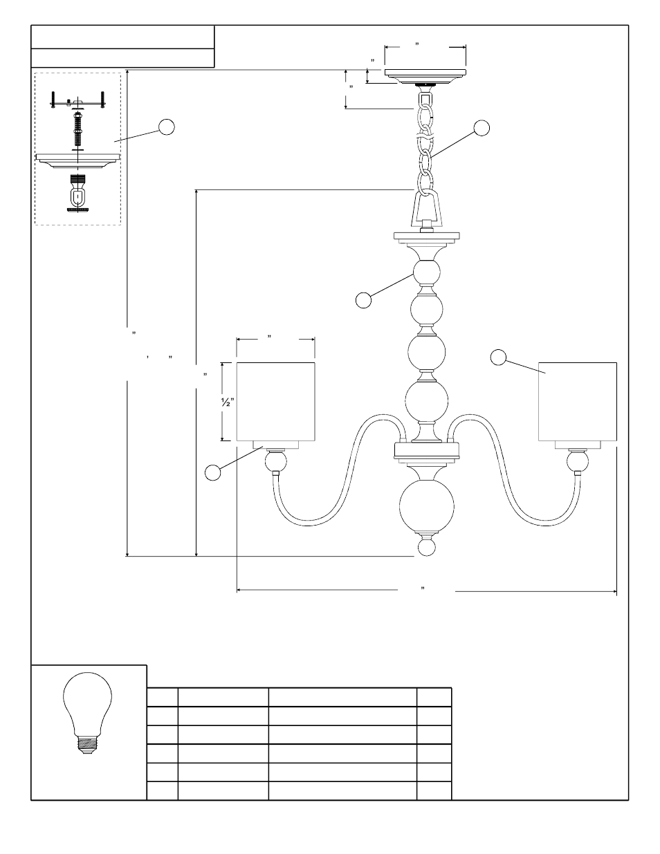 Quoizel DW5005C Downtown User Manual | Page 2 / 7