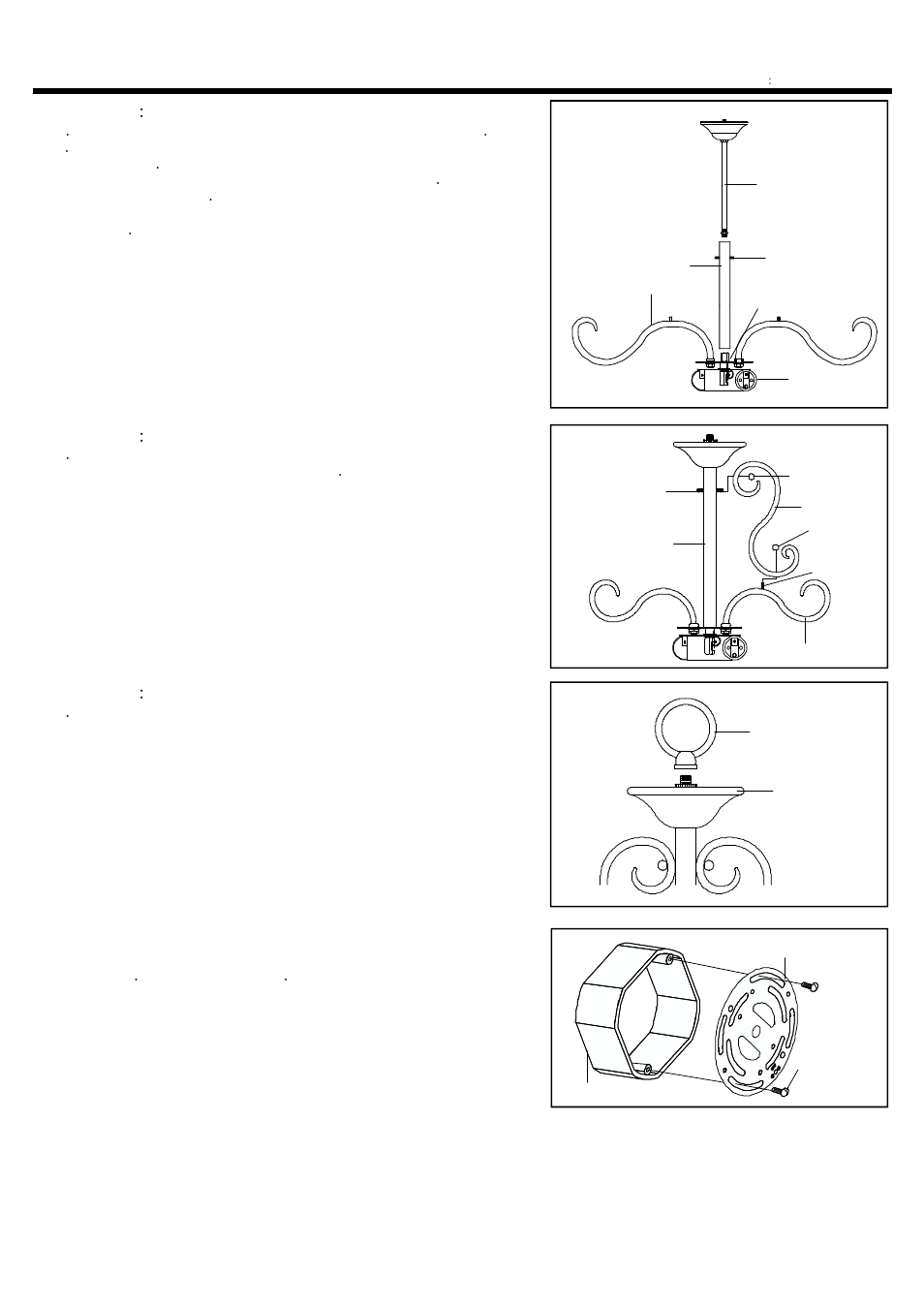 Installation instructions, Step 1, Step 3 | Step 4, Step 2 | Quoizel DH2820AN Duchess User Manual | Page 2 / 4