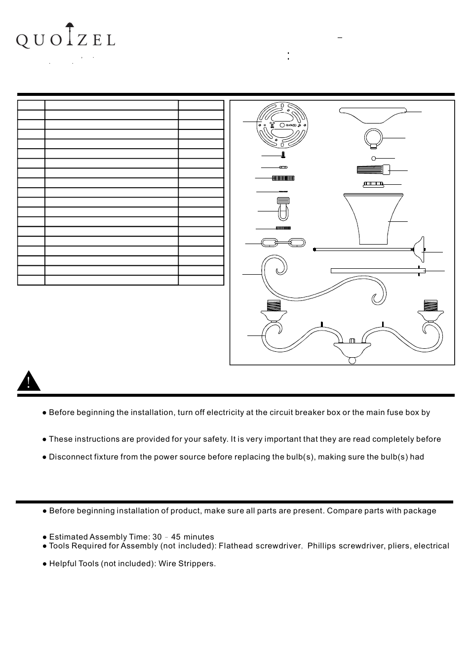 Quoizel DH5005AN Duchess User Manual | 4 pages