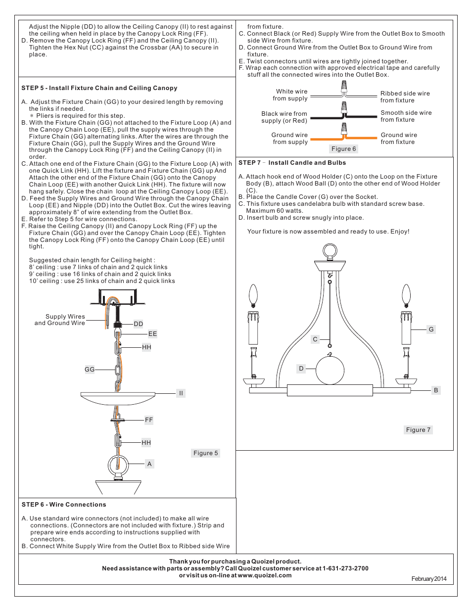 Quoizel HMP5005WT Hampshire User Manual | Page 2 / 3