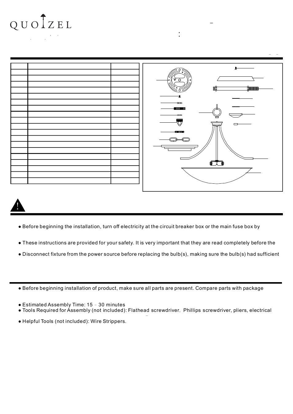 Quoizel IE2825BN Ibsen User Manual | 4 pages