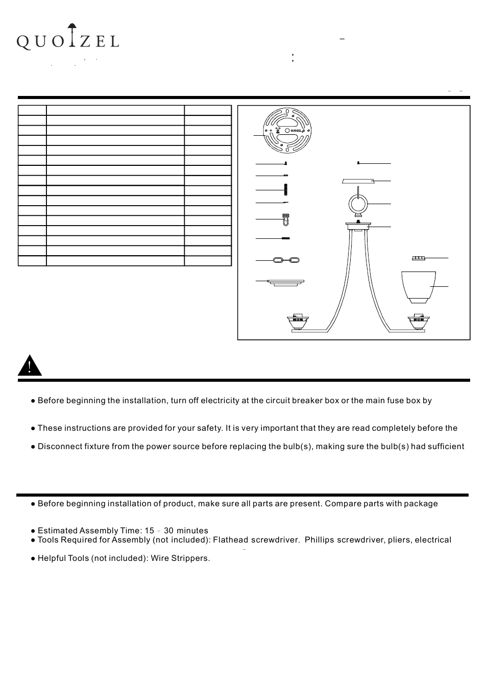 Quoizel IE5005BN Ibsen User Manual | 3 pages