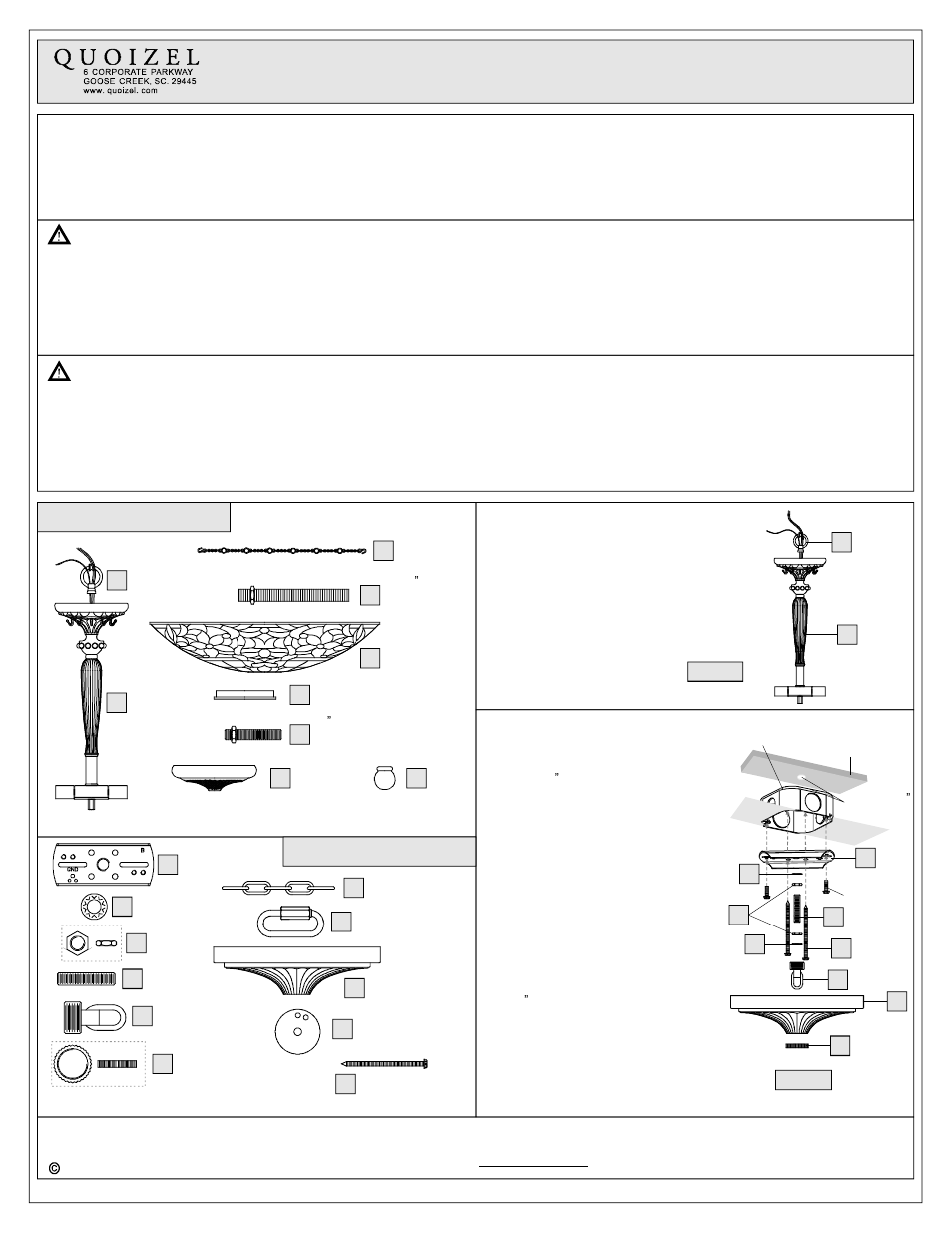 Quoizel TFKM2840VB Kami User Manual | 3 pages