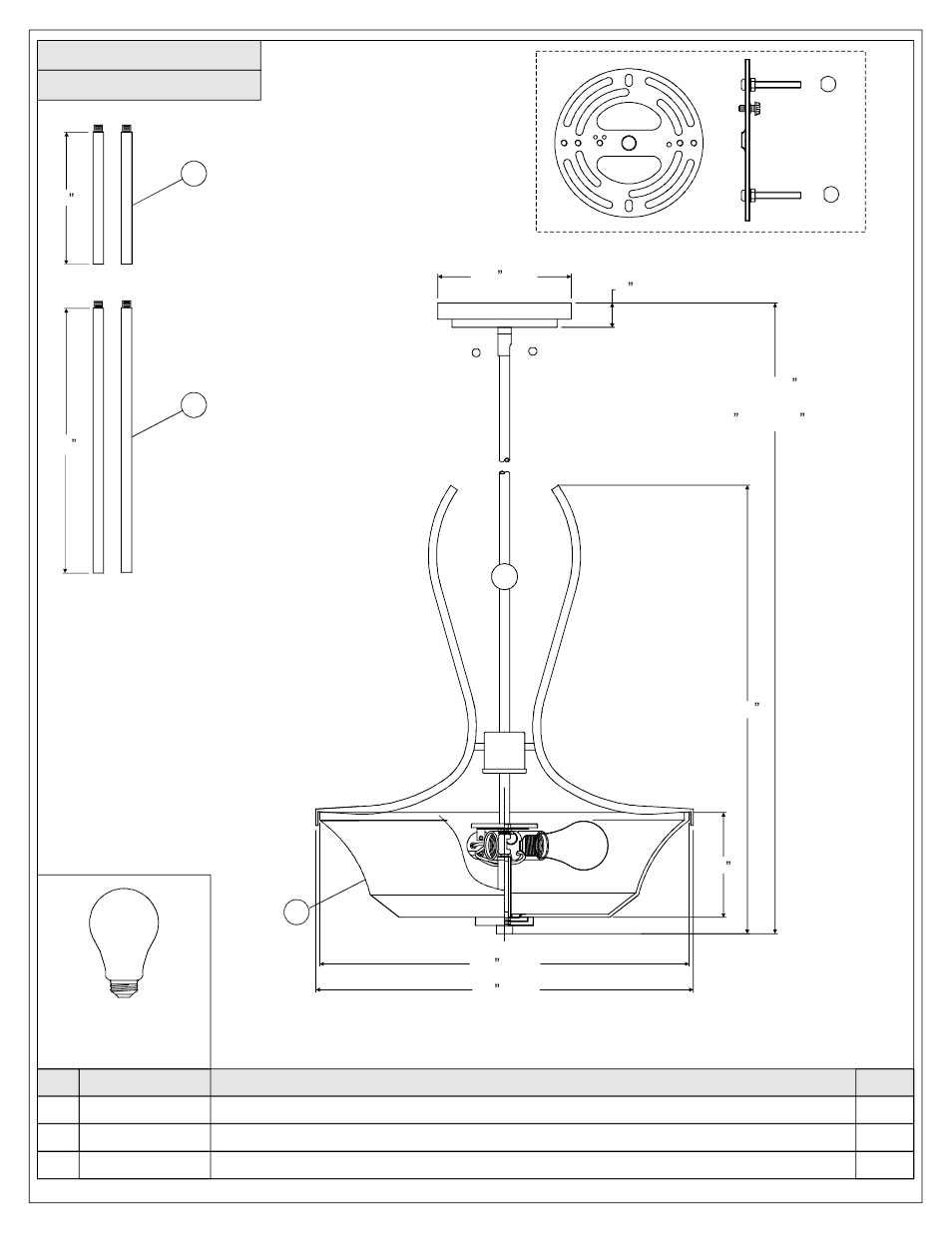 Quoizel KPR2818BN Kemper User Manual | Page 2 / 6