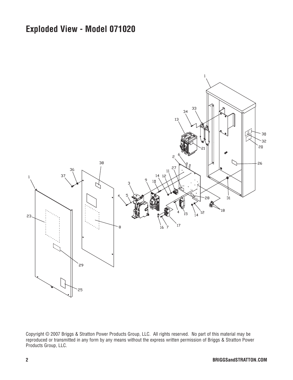 Briggs & Stratton 071020 User Manual | Page 2 / 3